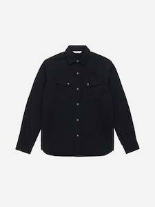 Crosscut Western Shirt - Black Selvedge Denim