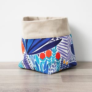 Moobee Blue Tropic Canvas Planter 14cm