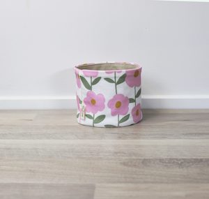 Moobee Pink Peony Canvas Planter 10cm