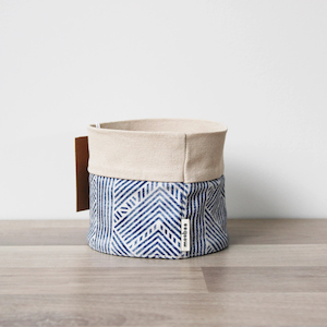 Moobee Geo Denim Canvas Planter 10cm