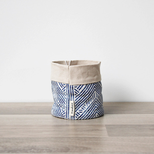 Moobee Geo Denim Canvas Planter Mini