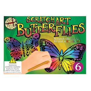 Furniture: Scratch Art Set - Butterflies