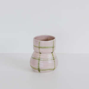 Furniture: Modernist Vase - Lilac Grid