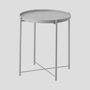 Metal Tray Table - Grey