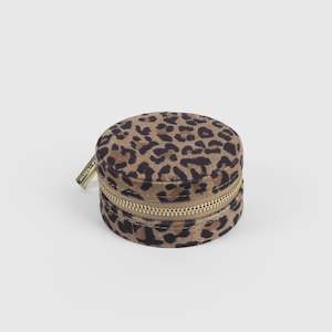 Jewellery Box - Round Leopard