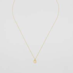 Furniture: Daisy Necklace With Crystal Centre - Gold