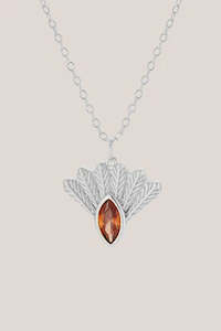 Fantail Messenger Necklace - Silver