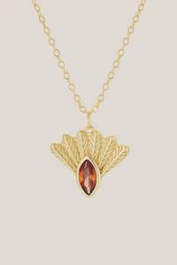 Furniture: Fantail Messenger Necklace - Gold