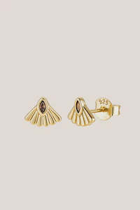 Fantail Studs - Gold