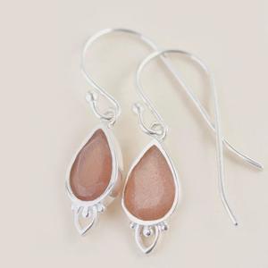 Sacral Chakra Earrings - Silver