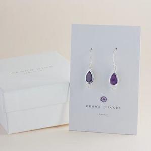 Crown Chakra Earrings - Silver