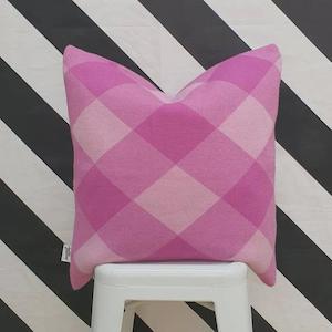 Furniture: Hello Friday Cushion Cover - Violet Check (SALE)