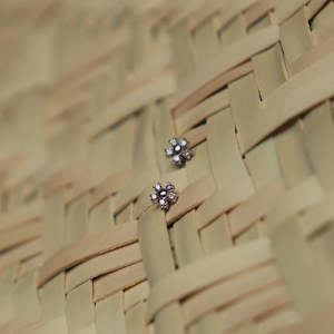 Manuka Gem Studs - Silver