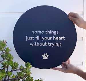 Furniture: Some Things Fill Your Heart - Steel Wall Art