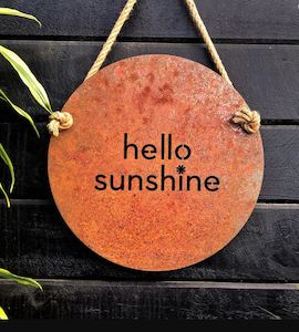 Hello Sunshine - Corten Steel