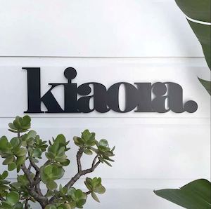 Furniture: Kia Ora  Small - Steel Wall Art