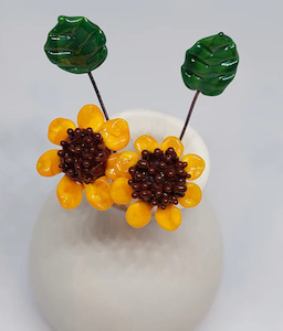 Furniture: Mini Glass Sunflower