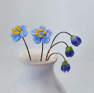 Mini Glass Forget Me Nots