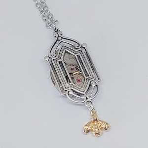 Art Deco Window Pendant with  Mini Bee