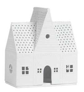 Porcelain tealight House -  Large Gingerbread