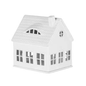 Furniture: Porcelain Tealight House - Dormer