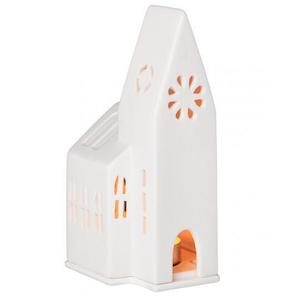 Furniture: Porcelain Church Tealight Holder - small