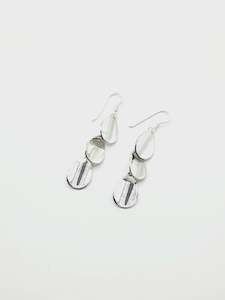 Furniture: Sterling Silver 3  Drops Earrings