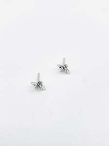 Sterling Silver Bee Studs