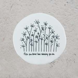 Furniture: Porcelain Round Coaster - How Amazing