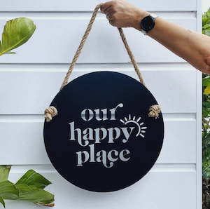 Furniture: Our Happy Place - Black