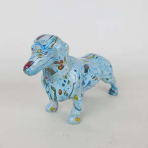 Furniture: Dachshund Dog - Blue Marble