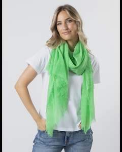 S + G Tassel Scarf - Green