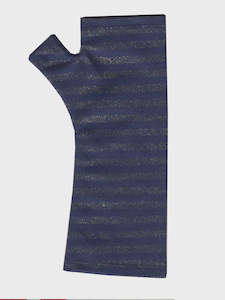 Furniture: Kate Watts Merino Gloves - Ink Lamé Stripe