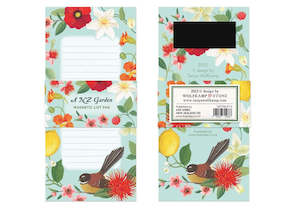 Tanya Wolfkamp Magnetic Notepad - New Zealand Garden