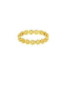 Gold Daisy Chain Band Ring