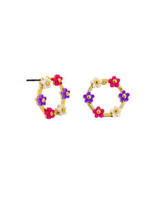 Furniture: Bright Daisy Hoola Earrings