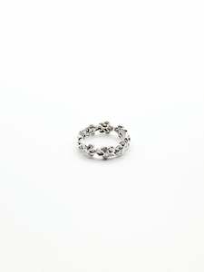 Sterling Silver Frangipani Cluster Ring