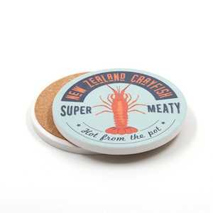 Furniture: NZ Seafood Crayfish Ceramic Coaster