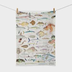 Furniture: Fishes Of New Zealand - Tea Towel