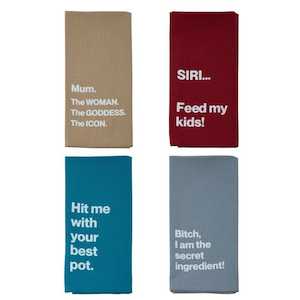 Slogan Tea Towel