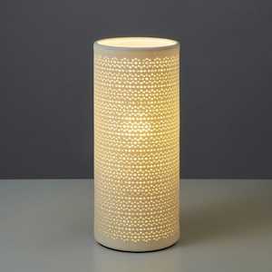 Porcelain Cut-out Cylinder Lamp