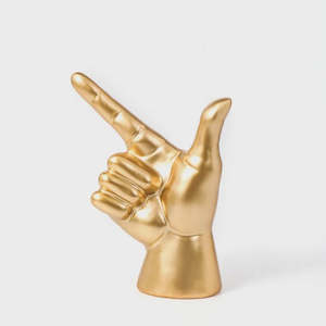 Furniture: Gold Decorative Hand