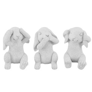 Ceramic Rabbits - set of 3