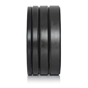 100KG Black Bumper Plates Set