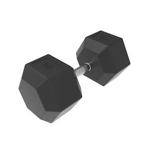 50kg HD Rubber Hex Dumbbell