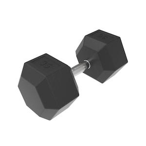 35kg HD Rubber Hex Dumbbell