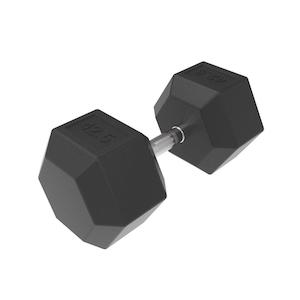 42.5kg HD Rubber Hex Dumbbell