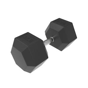 37.5kg HD Rubber Hex Dumbbell