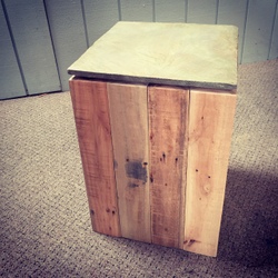 Slate topped stool