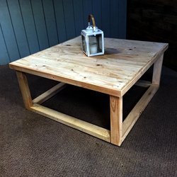 Wooden furniture: Square coffee table